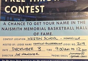Annual Hoop Shoot Competition Sat., December 3 at Weston School at 9 AM